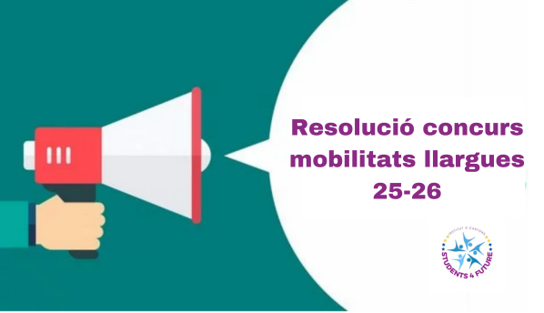 Resolució mobilitats llargues 2025-2026