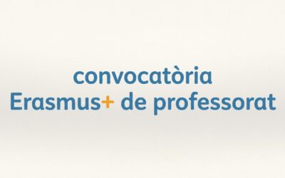 Resolució provisional de la convocatòria Erasmus+ de professorat 2026-27