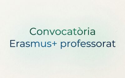 Resolució provisional de la convocatòria Erasmus+ de professorat 2026-27